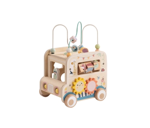 WOOPIE GREEN Drewniana Kostka Aktywności Samochód Terenowy Safari FSC