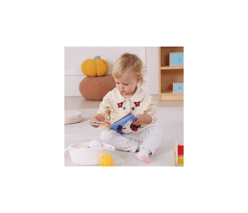 WOOPIE GREEN Box Pudełko XXL Montessori Edukacyjne 6w1 Sensoryczne 5-6 Miesięcy 13el. FSC