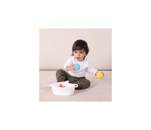 WOOPIE GREEN Box Pudełko XXL Montessori Edukacyjne 6w1 Sensoryczne 5-6 Miesięcy 13el. FSC