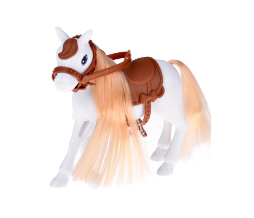 WOOPIE ROYAL Lalka Niki Zestaw z Koniem Samochodem i Przyczepą