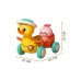 WOOPIE BABY Żółta Kaczuszka z Różowym Króliczkiem w Przyczepce do Ciągnięcia