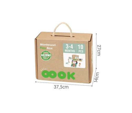 WOOPIE GREEN Pudełko XXL Montessori Sensoryka i Edukacja 6w1 FSC