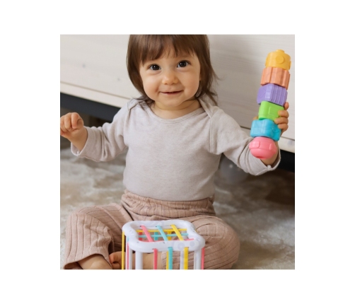 WOOPIE GREEN Pudełko Box 5w1 Montessori Edukacujny 11-12M FSC