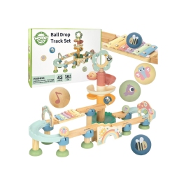 WOOPIE GREEN Drewniany Tor Kulkowy z Efektami Dźwiękowymi Cymbałki FSC WOOPIE GREEN Drewniany Tor Kulkowy z Efektami Dźwiękowymi Cymbałki FSC