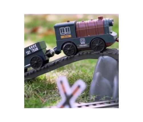 WOOPIE Kolejka Elektryczna Lokomotywa Towarowa Tor XXL 90 el.