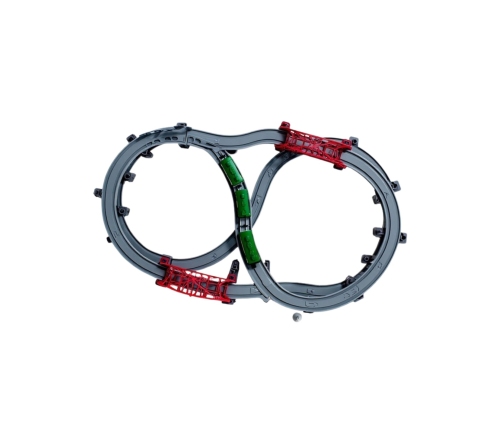 WOOPIE Nowoczesna Kolejka Elektryczna Tor XXL Lokomotywa Cargo Zestaw 128 el.