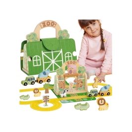 TOOKY TOY Zestaw Mini ZOO Przenośny Zestaw Torba Zwierzęta