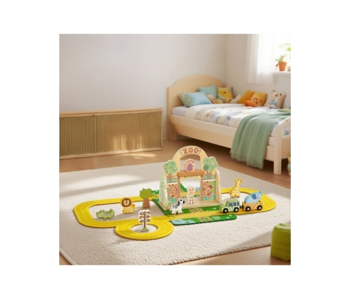 TOOKY TOY Zestaw Mini ZOO Przenośny Zestaw Torba Zwierzęta