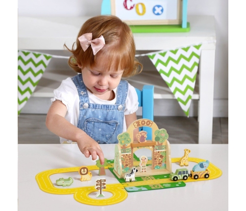 TOOKY TOY Zestaw Mini ZOO Przenośny Zestaw Torba Zwierzęta