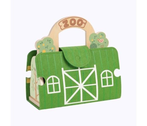 TOOKY TOY Zestaw Mini ZOO Przenośny Zestaw Torba Zwierzęta