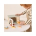 TOOKY TOY Drewniana Kuchenka Mikrofalowa Zestaw Produktów Spożywczych