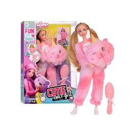 WOOPIE ROYAL Lalka Emi w Różowym Przebraniu Misia