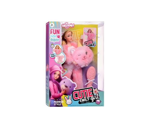 WOOPIE ROYAL Lalka Emi w Różowym Przebraniu Misia