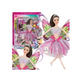 WOOPIE ROYAL Lalka Emi Wróżka z Kolorowymi Skrzydłami i Balonami