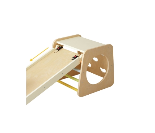 CLASSIC WORLD Drewniany Zestaw Wspinaczkowy Trójkąt Montessori 5w1 - Plac Zabaw Siłownia Indoor dla Dzieci