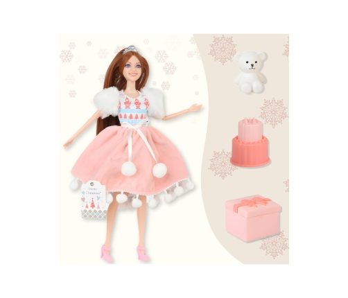 WOOPIE ROYAL Lalka Emi Świąteczna Księżniczka z Misiem