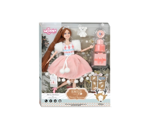 WOOPIE ROYAL Lalka Emi Świąteczna Księżniczka z Misiem