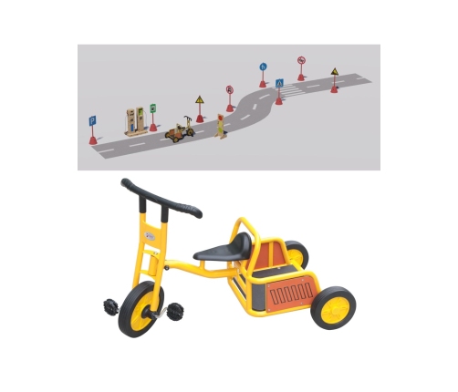 CLASSIC WORLD Rowerek Trójkołowy Pojazd Truck Dla Dzieci od 3 lat