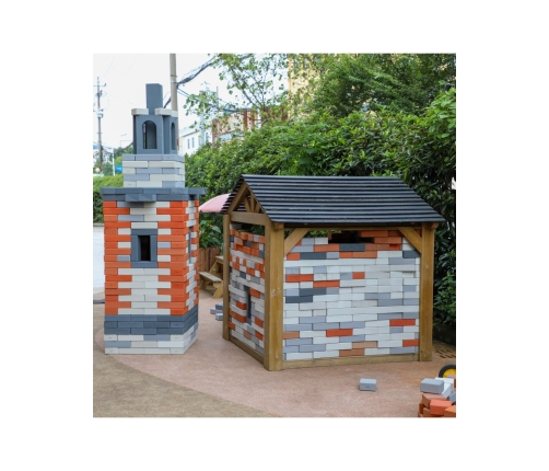 CLASSIC WORLD EDU Mega Klocki Cegiełki EVA 90 szt. Konstrukcyjne Miękkie do Budowania