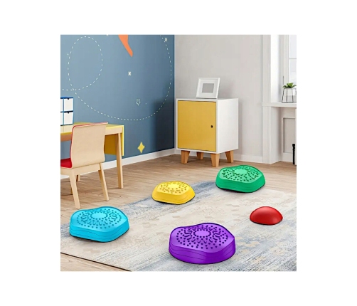 WOOPIE Ścieżka Sensoryczna Kamienie Balansujące dla Dzieci Trening Równowagi 5 szt.