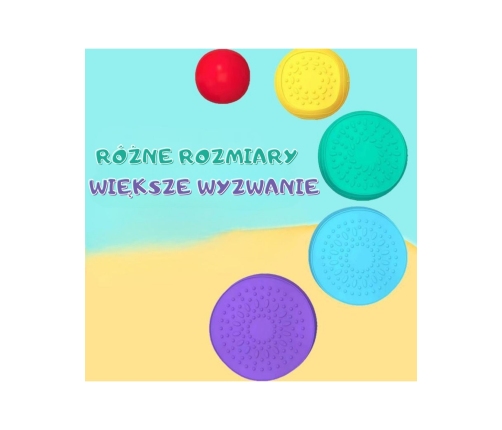 WOOPIE Ścieżka Sensoryczna Kamienie Balansujące dla Dzieci Trening Równowagi 5 szt.