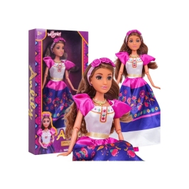 WOOPIE ROYAL Lalki Kobiety Świata Lily Meksykanka Tradycyjny Strój Kwietny Wzór WOOPIE ROYAL Lalki Kobiety Świata Lily Meksykanka Tradycyjny Strój Kwietny Wzór