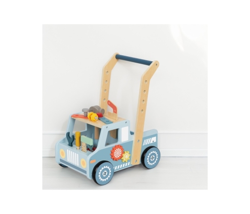 TOOKY TOY Drewniany Chodzik Samochód Mini Warsztat STEM
