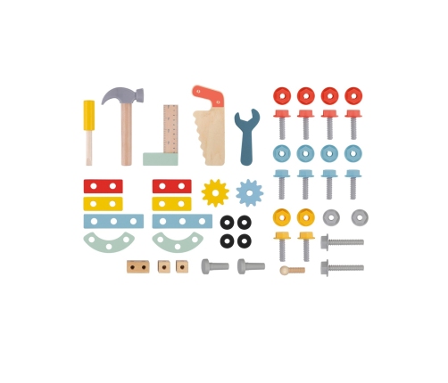 TOOKY TOY Drewniany Chodzik Samochód Mini Warsztat STEM