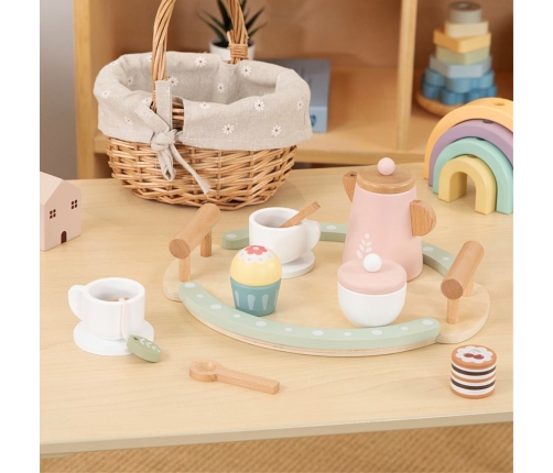 WOOPIE GREEN Drewniany Zestaw do Herbaty i Kawy 12 el. FSC