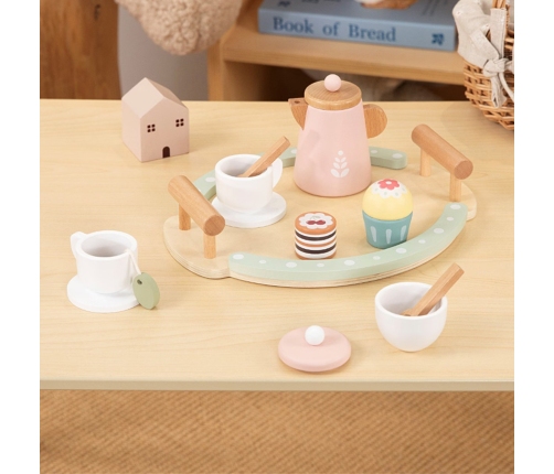 WOOPIE GREEN Drewniany Zestaw do Herbaty i Kawy 12 el. FSC