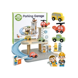 WOOPIE GREEN Drewniany Parking Piętrowy 2w1 Stacja Benzynowa z Autkami i Figurkami 12 el. FSC WOOPIE GREEN Drewniany Parking Piętrowy 2w1 Stacja Benzynowa z Autkami i Figurkami 12 el. FSC