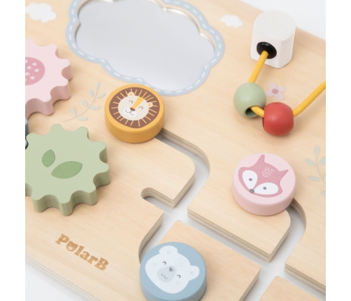 VIGA Drewniana Tablica Manipulacyjna Wielofunkcyjna