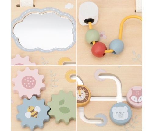 VIGA Drewniana Tablica Manipulacyjna Wielofunkcyjna