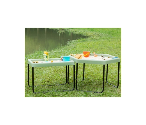 MASTERKIDZ Prostokątny Stolik Do Zabawy Piaskiem I Wodą Regulowana Wysokość