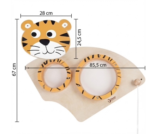 CLASSIC WORLD EDU Muzyczna Tablica Ścienna TYGRYSEK