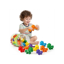 WOOPIE Figurki Montessori Zestaw Edukacyjny Jednorożce do Składania "Dopasuj Literki" 13 el.