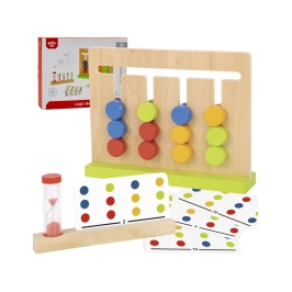 TOOKY TOY Gra Logiczna Układanka na Czas Kolory 30 Wzorów 18 el.