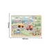 TOOKY TOY Drewniane Interaktywne Puzzle Pojazdy