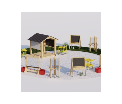 CLASSIC WORLD EDU Drewniana Tablica Kredowa Edukacyjna