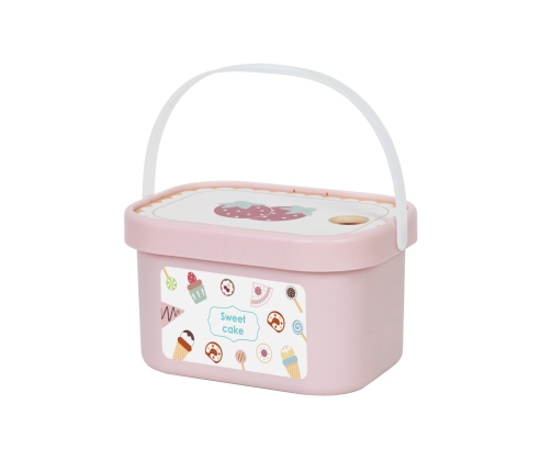 TOOKY TOY Sweet Cake Drewniany Zestaw Słodkości w Pudełku Cukiernia Lodziarnia