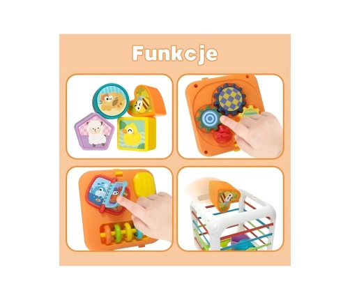 WOOPIE Kostka Edukacyjna Sorter 4w1 Kształty 18m+