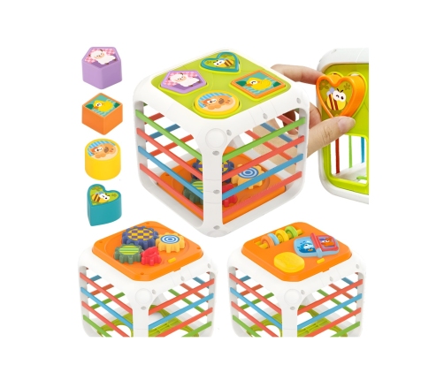 WOOPIE Kostka Edukacyjna Sorter 4w1 Kształty 18m+