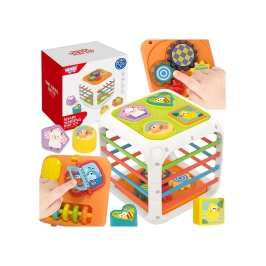 WOOPIE Kostka Edukacyjna Sorter 4w1 Kształty 18m+ WOOPIE Kostka Edukacyjna Sorter 4w1 Kształty 18m+