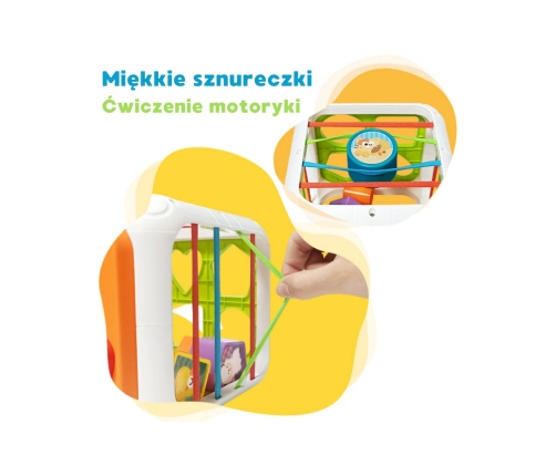 WOOPIE Kostka Edukacyjna Sorter 4w1 Kształty 18m+