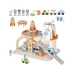 TOOKY TOY Drewniany Kosmiczny Parking Stacja Kosmiczna