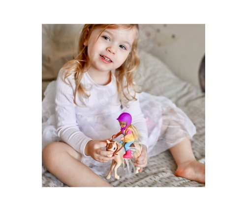 WOOPIE ROYAL Zestaw Laleczka Jeździec z Koniem