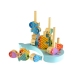 TOOKY TOY Drewniana Gra Wieloryb i Rybki Wielofunkcyjna 4 w 1
