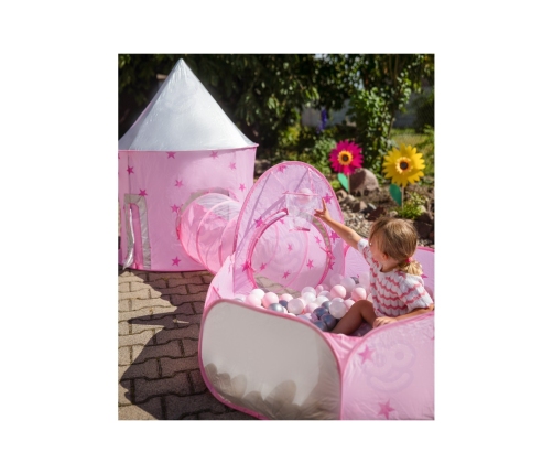 WOOPIE Namiot 3w1 Pałac Księżniczki XXL Domek Tunel Suchy Pałac