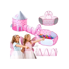WOOPIE Namiot 3w1 Pałac Księżniczki XXL Domek Tunel Suchy Pałac