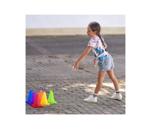 WOOPIE Zestaw Gier Ogrodowych 3w1 Pachołki Obręcze Woreczki 30 el.